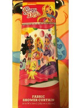 Sunny Day Bathroom Fabric Shower Curtain Nick Jr Cartoon Rox Blair Girl Sealed